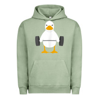Pigment Oil Green duck deadlift design   weight lifting gym workout tank top Urban Hoodie - linhVisuals