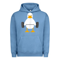 Pigment Pebble Blue duck deadlift design   weight lifting gym workout tank top Urban Hoodie - linhVisuals