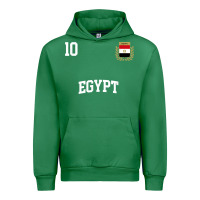 Emerald egypt team sports number 10 soccer egyptian flag t shirt Urban Hoodie - linhVisuals