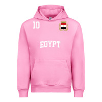 Fuchsia Pink egypt team sports number 10 soccer egyptian flag t shirt Urban Hoodie - linhVisuals