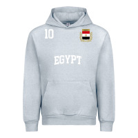 Heather Grey egypt team sports number 10 soccer egyptian flag t shirt Urban Hoodie - linhVisuals