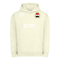 Pigment Pistachio egypt team sports number 10 soccer egyptian flag t shirt Urban Hoodie - linhVisuals