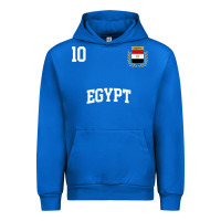 Cobalt egypt team sports number 10 soccer egyptian flag t shirt Urban Hoodie - linhVisuals