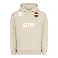 Pigment French Oak egypt team sports number 10 soccer egyptian flag t shirt Urban Hoodie - linhVisuals