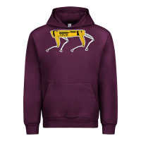 Mauve Wine dynamics robot dog spot for boston militaries t shirt Urban Hoodie - linhVisuals