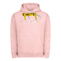 Pigment Salmon dynamics robot dog spot for boston militaries t shirt Urban Hoodie - linhVisuals
