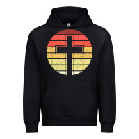 Black jesus cross retro style vintage t shirt Urban Hoodie - linhVisuals