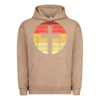 Pigment Burro jesus cross retro style vintage t shirt Urban Hoodie - linhVisuals
