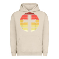 Pigment French Oak jesus cross retro style vintage t shirt Urban Hoodie - linhVisuals