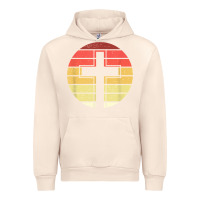 Sandshell jesus cross retro style vintage t shirt Urban Hoodie - linhVisuals