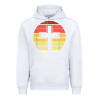 White jesus cross retro style vintage t shirt Urban Hoodie - linhVisuals