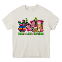 Cream But first cafecito y chismecito Heavy Core Tee - RanaPortraitStore
