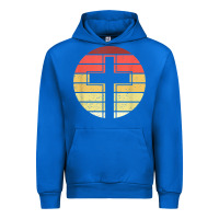 Cobalt jesus cross retro style vintage t shirt Urban Hoodie - linhVisuals