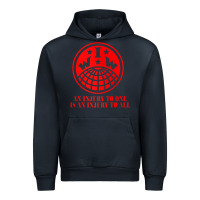 Navy iww injury one is injury to all front and back red zip hoodie Urban Hoodie - linhVisuals