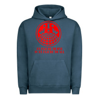 Pigment Midnight Navy iww injury one is injury to all front and back red zip hoodie Urban Hoodie - linhVisuals
