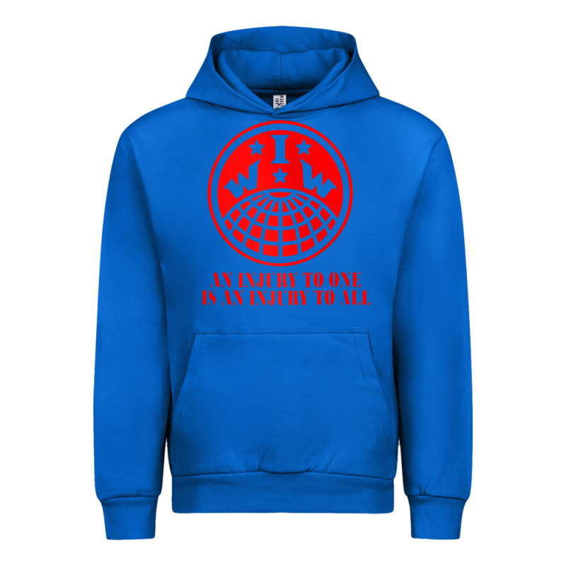 Iww Injury One Is Injury To All Front And Back Red Zip Hoodie Urban Hoodie by linhVisuals | Teevron