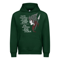 Forest Green fate whispers to her you cannot withstand the storm t shirt Urban Hoodie - linhVisuals