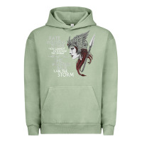 Pigment Oil Green fate whispers to her you cannot withstand the storm t shirt Urban Hoodie - linhVisuals