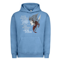 Pigment Pebble Blue fate whispers to her you cannot withstand the storm t shirt Urban Hoodie - linhVisuals
