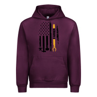 Mauve Wine farrier, horse lovers no hoof no horse barefoot father's day pullover Urban Hoodie - linhVisuals