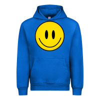 Cobalt retro happy vibe smiley face happy face graphic sweatshirt Urban Hoodie - linhVisuals