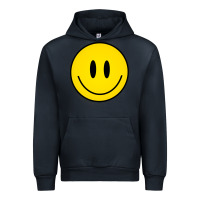Navy retro happy vibe smiley face happy face graphic sweatshirt Urban Hoodie - linhVisuals