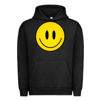 Pigment Black retro happy vibe smiley face happy face graphic sweatshirt Urban Hoodie - linhVisuals