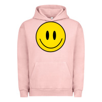 Pigment Salmon retro happy vibe smiley face happy face graphic sweatshirt Urban Hoodie - linhVisuals