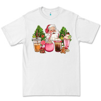 White pink christmas santa coffe cups Premium Tee - CowGirlArtShop