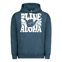 Pigment Midnight Navy vintage live aloha state hawaiian islands shaka hawaii maui pullover h Urban Hoodie - linhVisuals