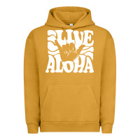 Pigment Peanut Butter vintage live aloha state hawaiian islands shaka hawaii maui pullover h Urban Hoodie - linhVisuals