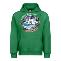 Emerald funny women want me, fish fishing fear t shirt Urban Hoodie - linhVisuals