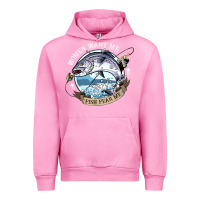 Fuchsia Pink funny women want me, fish fishing fear t shirt Urban Hoodie - linhVisuals