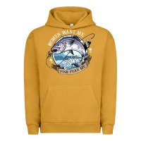 Pigment Peanut Butter funny women want me, fish fishing fear t shirt Urban Hoodie - linhVisuals
