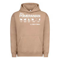 Pigment Burro dog pomeranian cute dog puppy pet black paw Urban Hoodie - linhVisuals