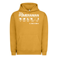 Pigment Peanut Butter dog pomeranian cute dog puppy pet black paw Urban Hoodie - linhVisuals