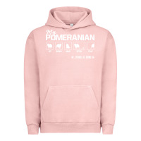 Pigment Salmon dog pomeranian cute dog puppy pet black paw Urban Hoodie - linhVisuals