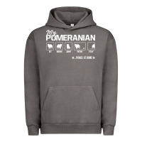 Pigment Tornado dog pomeranian cute dog puppy pet black paw Urban Hoodie - linhVisuals