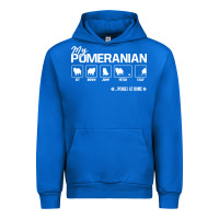 Cobalt dog pomeranian cute dog puppy pet black paw Urban Hoodie - linhVisuals