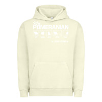 Pigment Pistachio dog pomeranian cute dog puppy pet black paw Urban Hoodie - linhVisuals