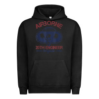 Pigment Black the engineers of 20th brigade t shirt Urban Hoodie - linhVisuals