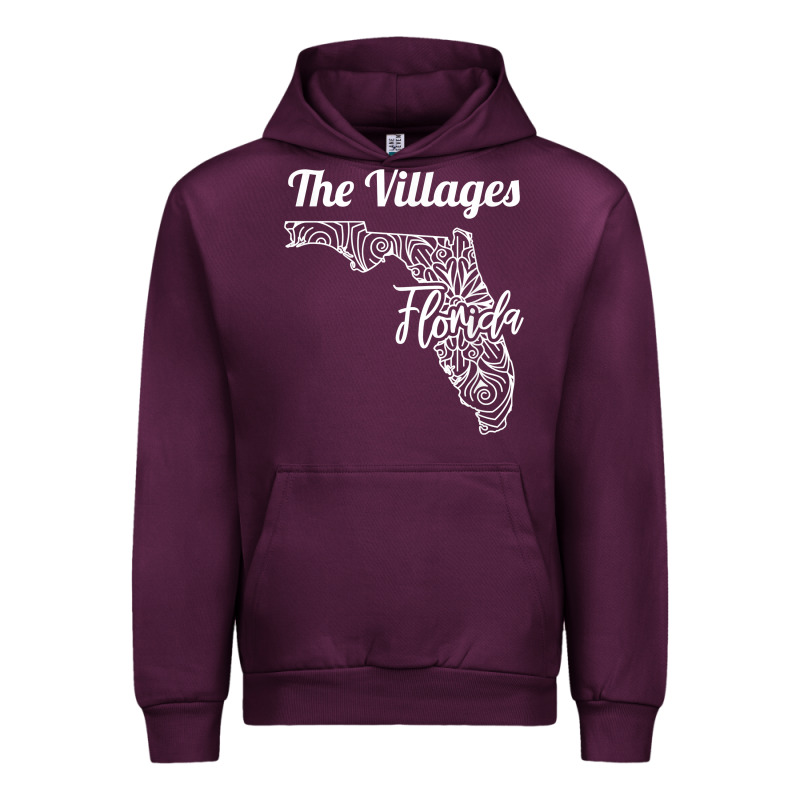 The Villages Fl   Florida City Mandala T Shirt Urban Hoodie by linhVisuals | Teevron