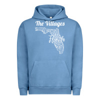 Pigment Pebble Blue the villages fl   florida city mandala t shirt Urban Hoodie - linhVisuals
