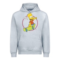 Heather Grey the simpsons bart simpson eat my shorts premium t shirt Urban Hoodie - linhVisuals