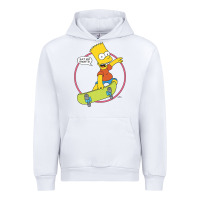 White the simpsons bart simpson eat my shorts premium t shirt Urban Hoodie - linhVisuals