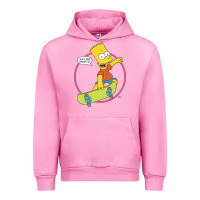 Fuchsia Pink the simpsons bart simpson eat my shorts premium t shirt Urban Hoodie - linhVisuals