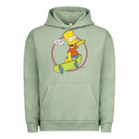 Pigment Oil Green the simpsons bart simpson eat my shorts premium t shirt Urban Hoodie - linhVisuals