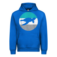 Cobalt sea turtle retro gift for men or boys t shirt Urban Hoodie - linhVisuals