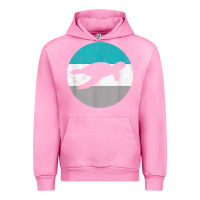 Fuchsia Pink sea turtle retro gift for men or boys t shirt Urban Hoodie - linhVisuals