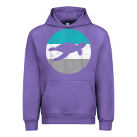 Tulip sea turtle retro gift for men or boys t shirt Urban Hoodie - linhVisuals